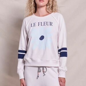 Anthropologie Sundry La Fleur Pullover Raglan Sweatshirt Small S Women’s